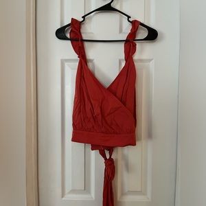 Express Ruffled Straps Blouse (NWT)